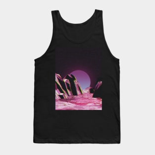 Vaporwave Synthwave Retrowave - CYBER PLATEAU Tank Top